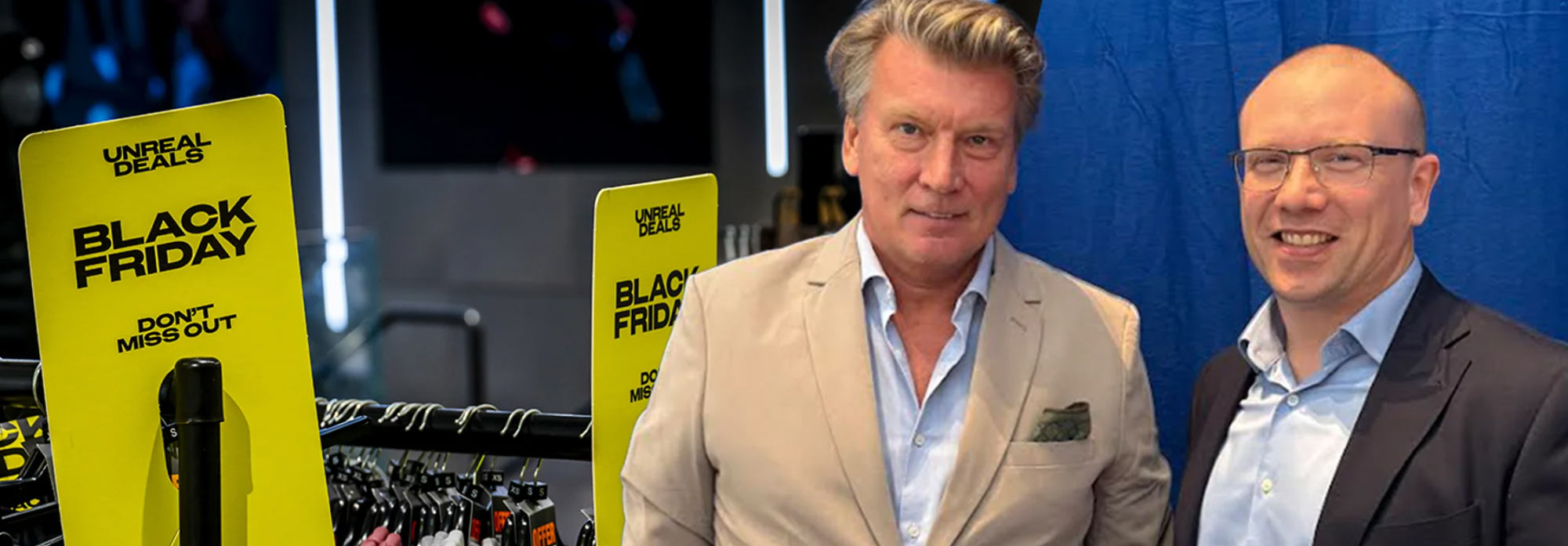 Två personer på en scen