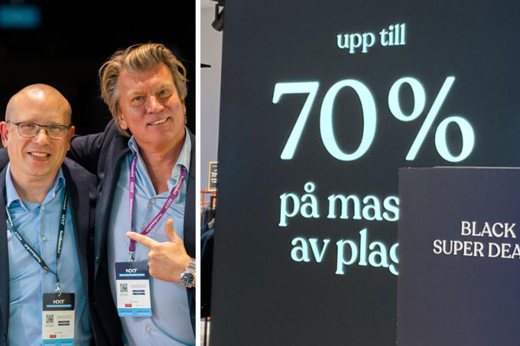 Svart vecka-text med presenter runt